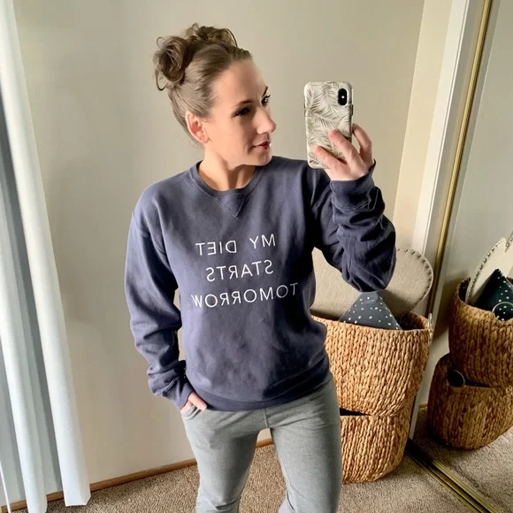 SOLD | vici • diet starts tomorrow graphic sweatshirt • small | - Picture 2 of 7